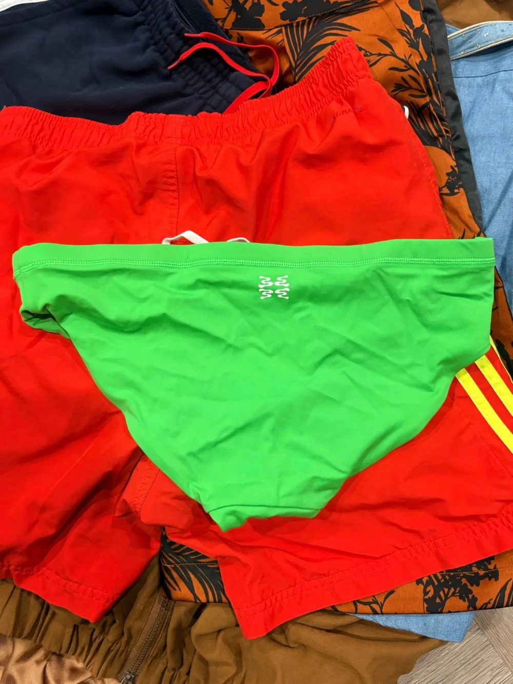 Woxer Mid-rise swim brief Bikini Swim Kelly Green with UPF 50+ Lycra Size M